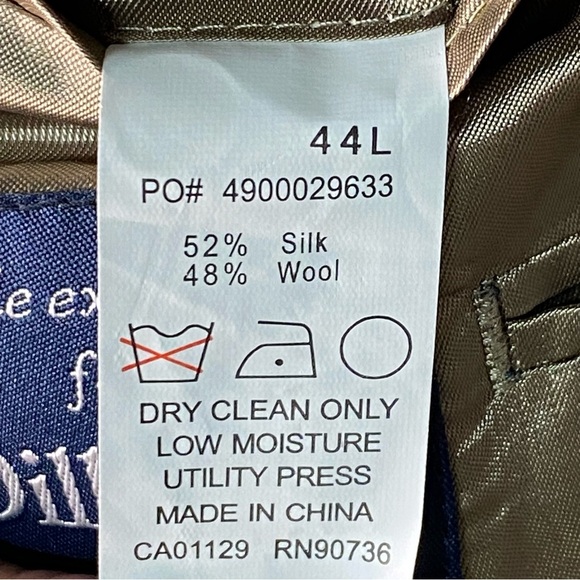 Ralph Ralph Lauren Blazer 44L Wool Silk Blend 2 Button Sports Coat Houndstooth - Picture 2 of 11